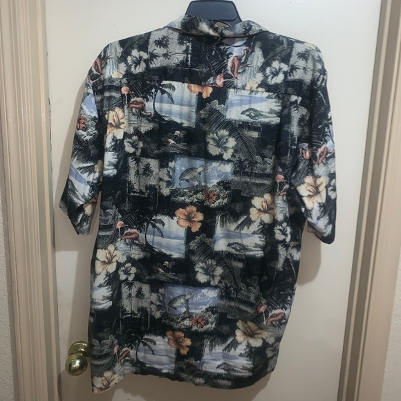 PALM ISLAND Shirts Palm Island Hawaiian Palm Trees Turtles Sz Xl